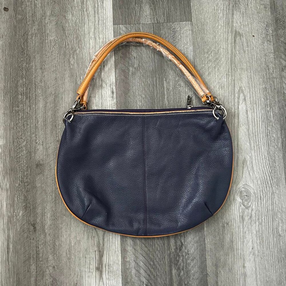 leather handbag for women Genuine leather wallet, purple and beige. bag